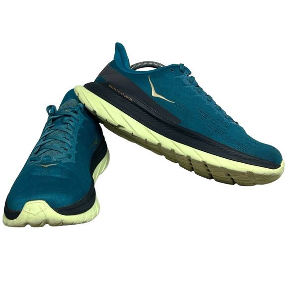 Size 11 D - Hoka One One Mach 4 Blue 1113528-BCBLC Men’s Running Shoes EXCELLENT - Picture 2 of 10